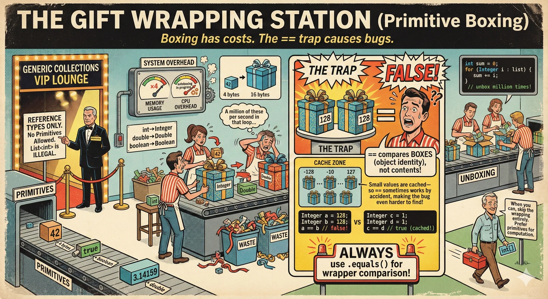 The Gift Wrapping Station - Boxing has costs, the == trap has victims