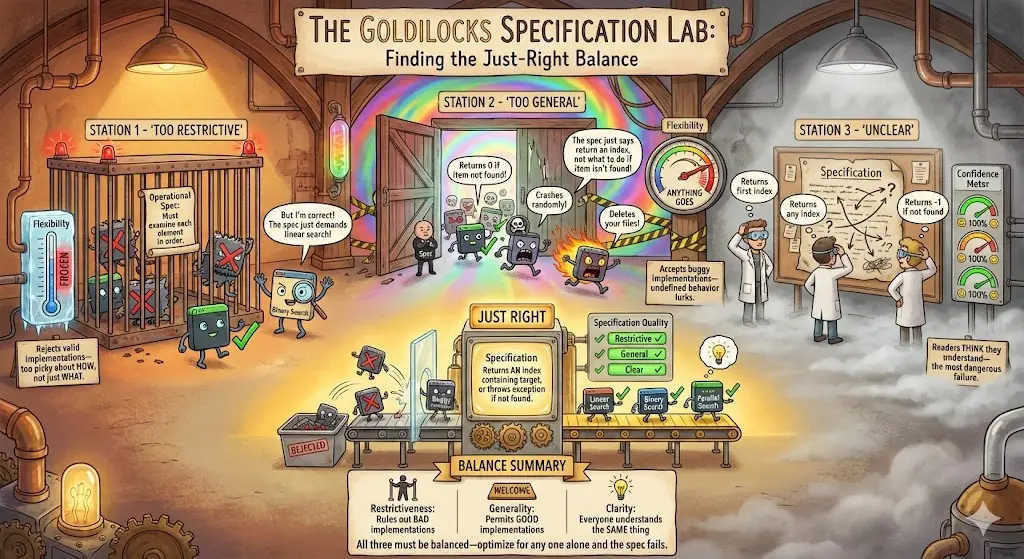 The Goldilocks Specification Lab